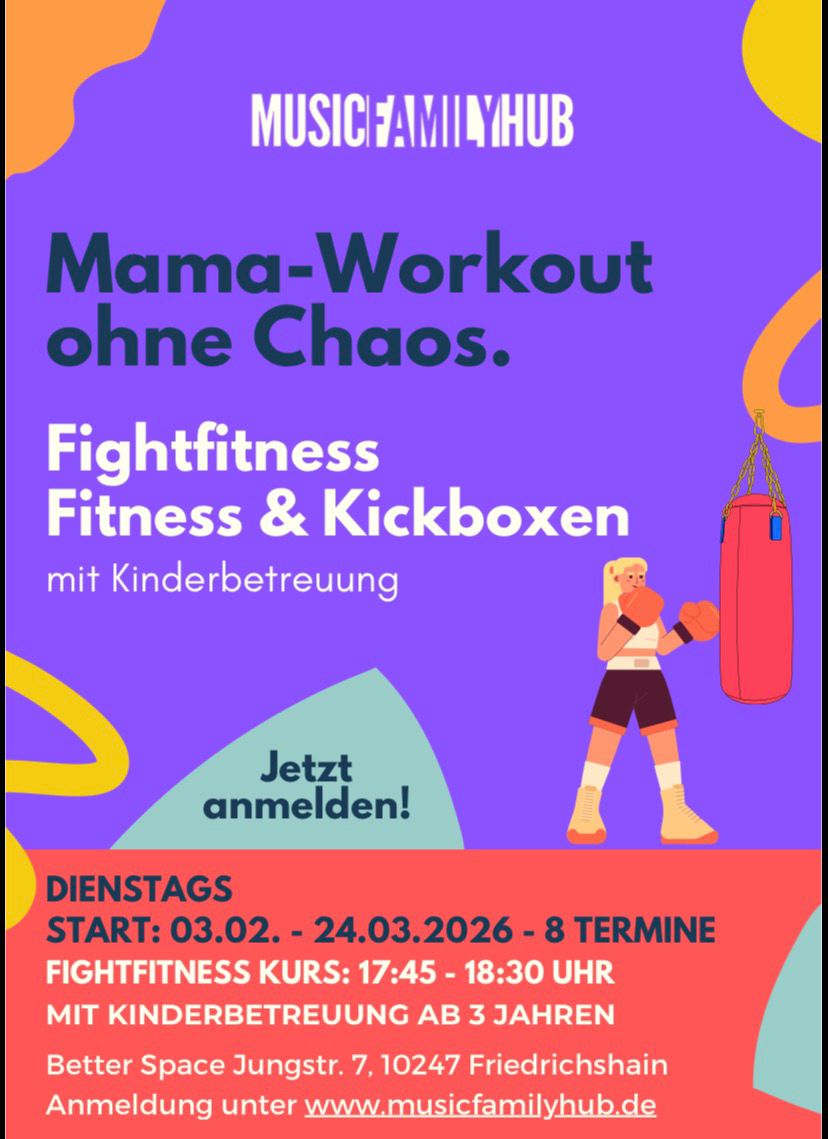 Kickboxen – Fightfitness – Kinderbetreuung